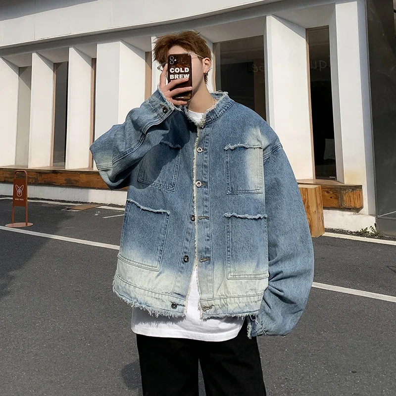 Streetwear Brand Pants - Giacca di Jeans Stile Hip Pop