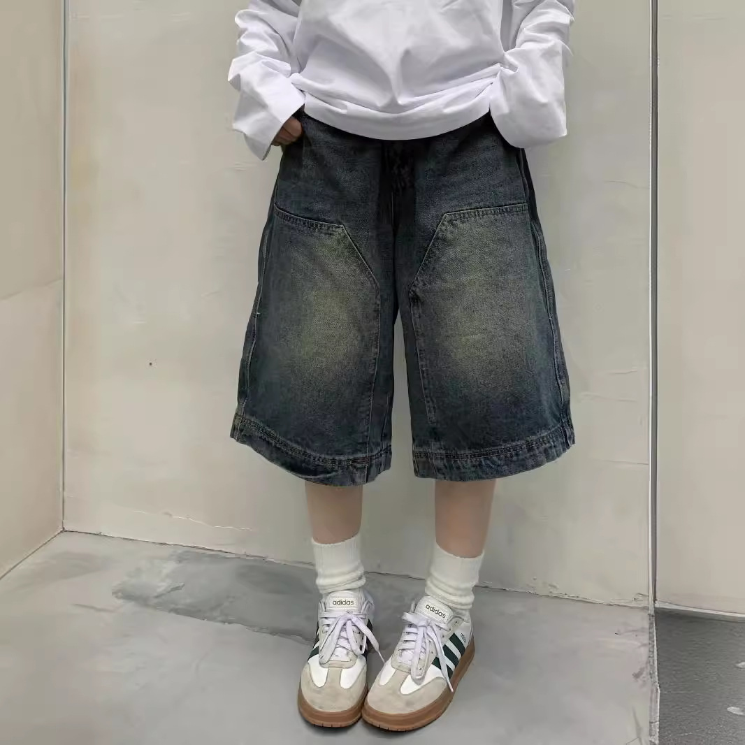 Streetwear Brand Pants - Pantaloncini jeans larghi vintage Y2K da