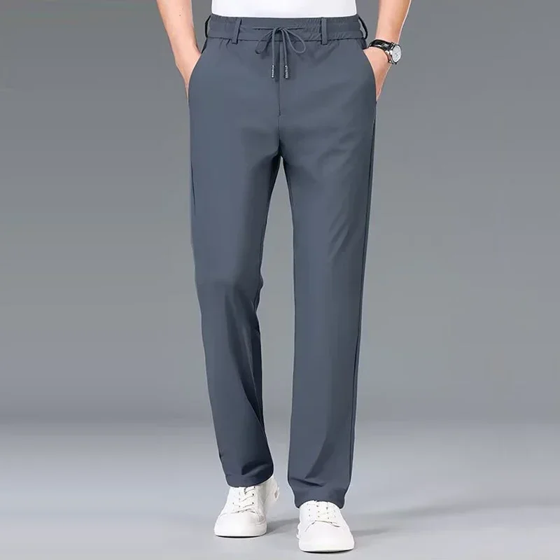 Streetwear Brand Pants - Pantaloni da uomo in vita elastica