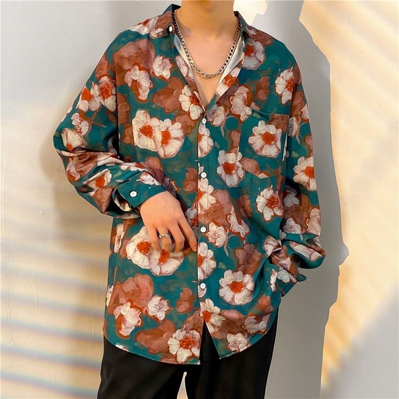 Camicia a fiori a maniche lung - Streetwear Brand With Flowers recensione e prezzo