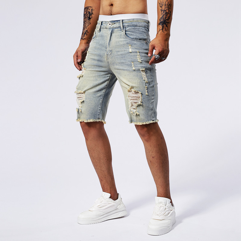 Pantaloncini di jeans strappat - Streetwear Brand Pants recensione e prezzo