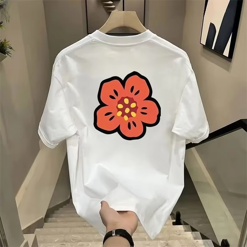 T-shirt in cotone con stampa f - Streetwear Brand With Flowers recensione e prezzo