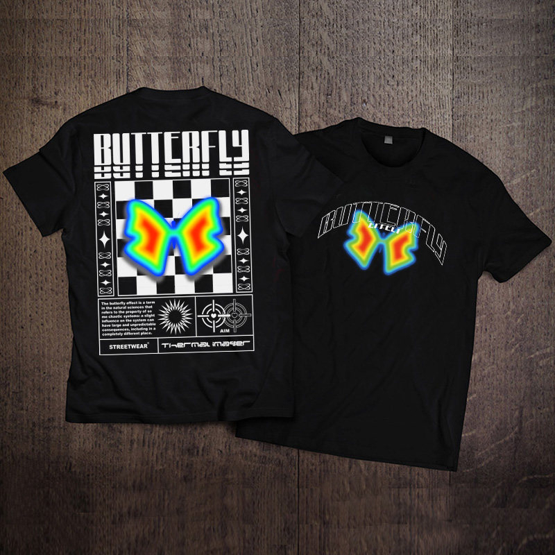 T-shirt da uomo a maniche cort - Streetwear Brand With Butterfly recensione e prezzo