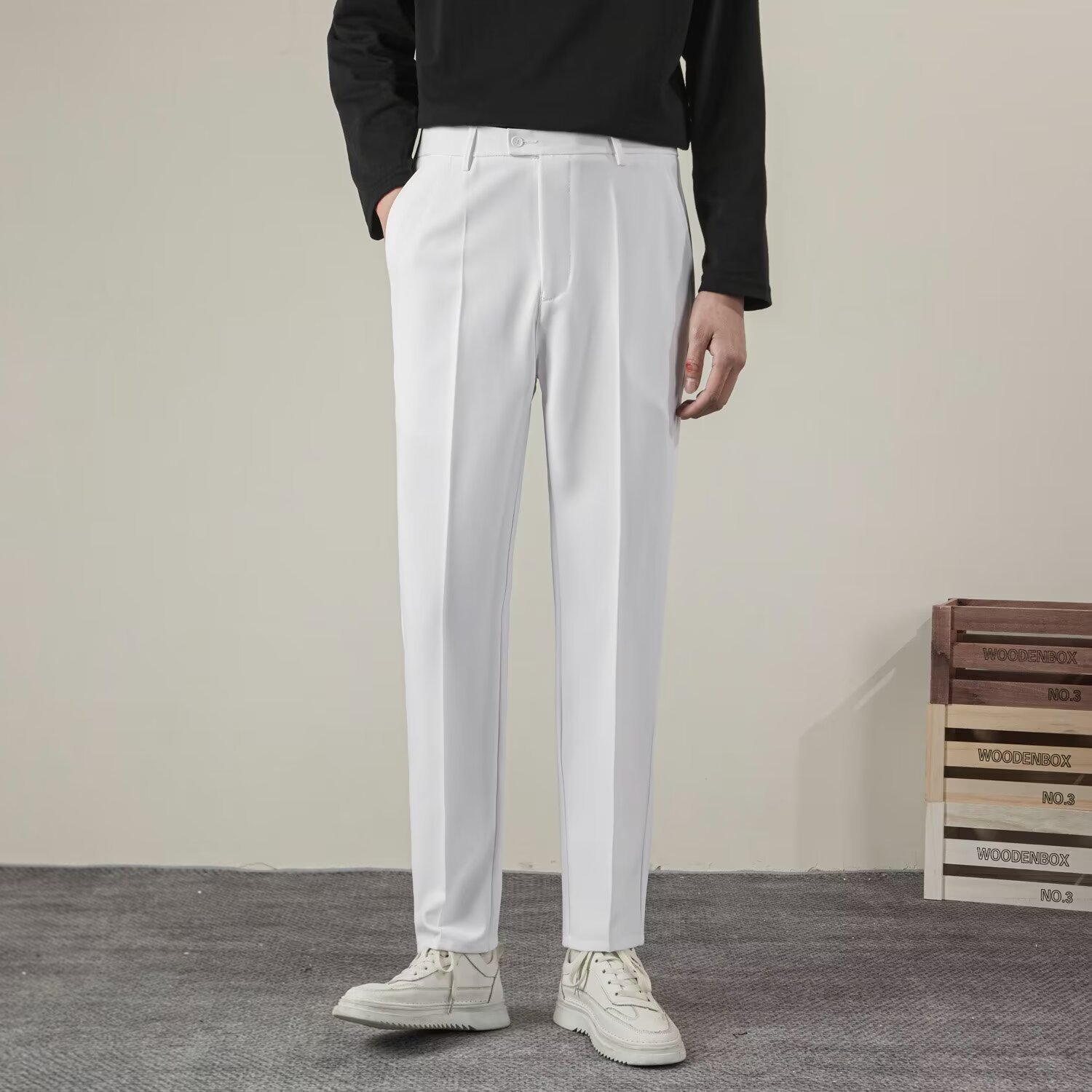 Pantaloni casual dritti tinta  - Streetwear Brand Pants recensione e prezzo